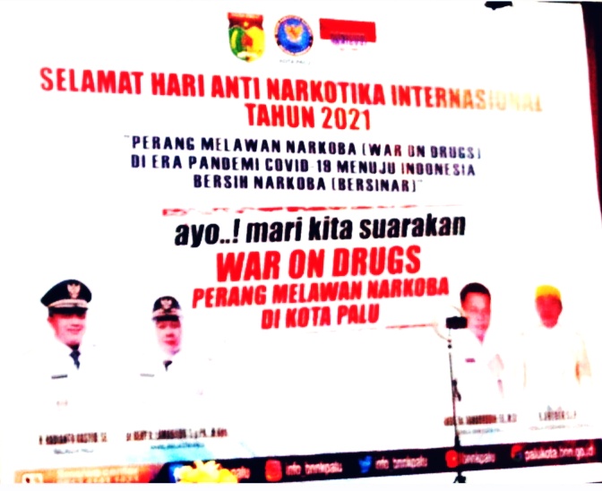 Menghadiri Hari Anti Narkotika Internasional oleh Bpk Riyan Patraman.SH di Swiss Bell Palu Pada Hari Senin, 28 Juni 2021.