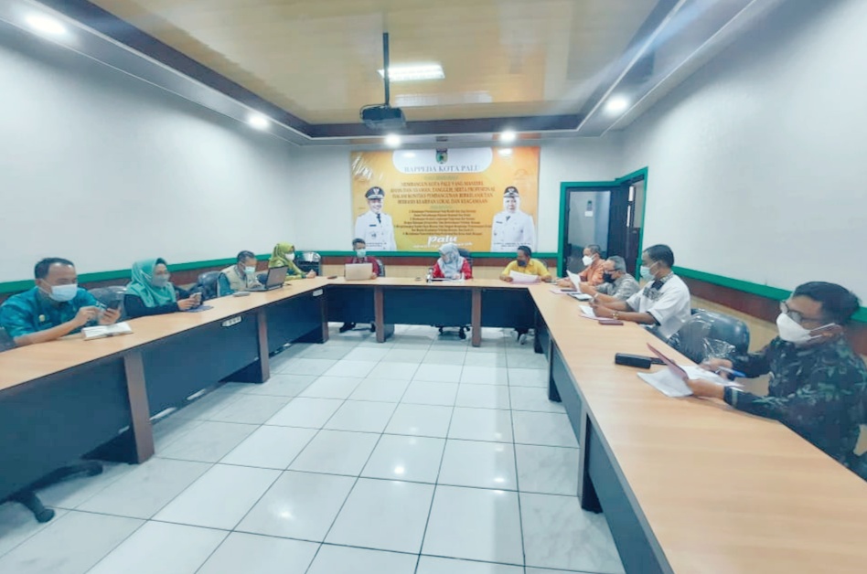 Meet Rapat baru Gabung ke rapat Hangout  7 dari 1.406 Rapat Pemantapan Penanganan Covid-19 di Ruang Rapat BAPPEDA KOTA PALU, Kamis, 08 Juli 202