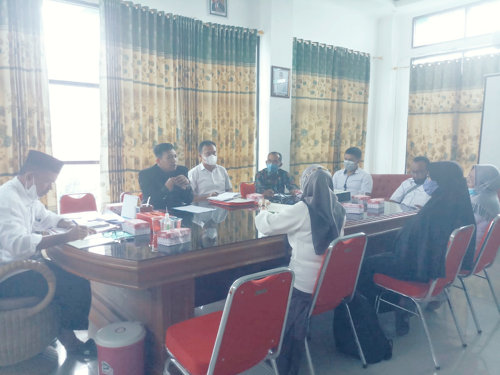 Giat Rapat Terkait Gugatan Abd Rasyid Assegaf di Kantor Dikjar Kota Palu (25 Agustus 2021)