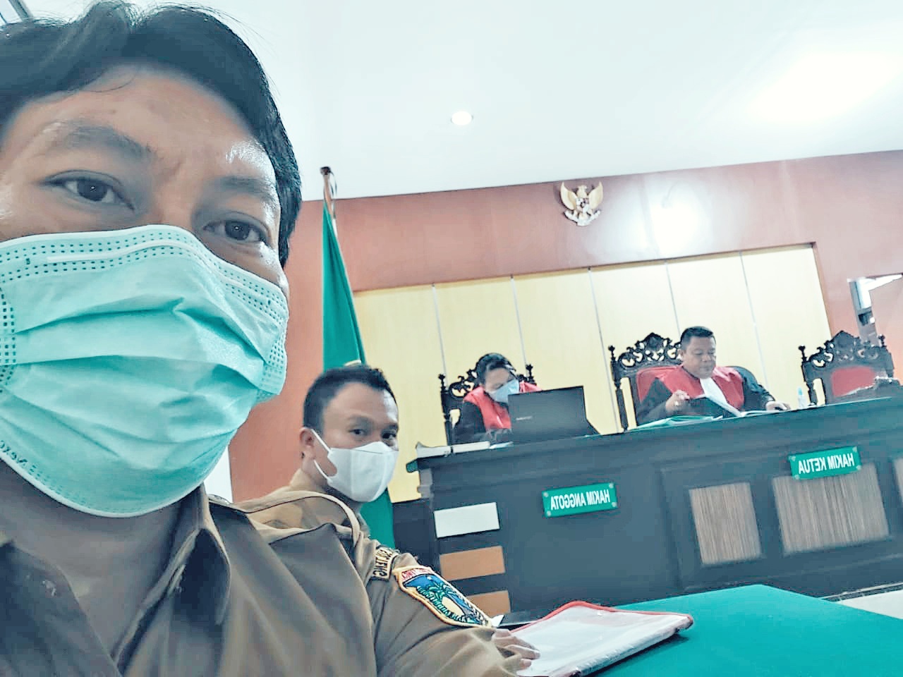 Sidang Perkara 46 Agenda Pembacaan Gugatan Tunda untuk perbaikan gugatan ( 30 Agustus 2021 )