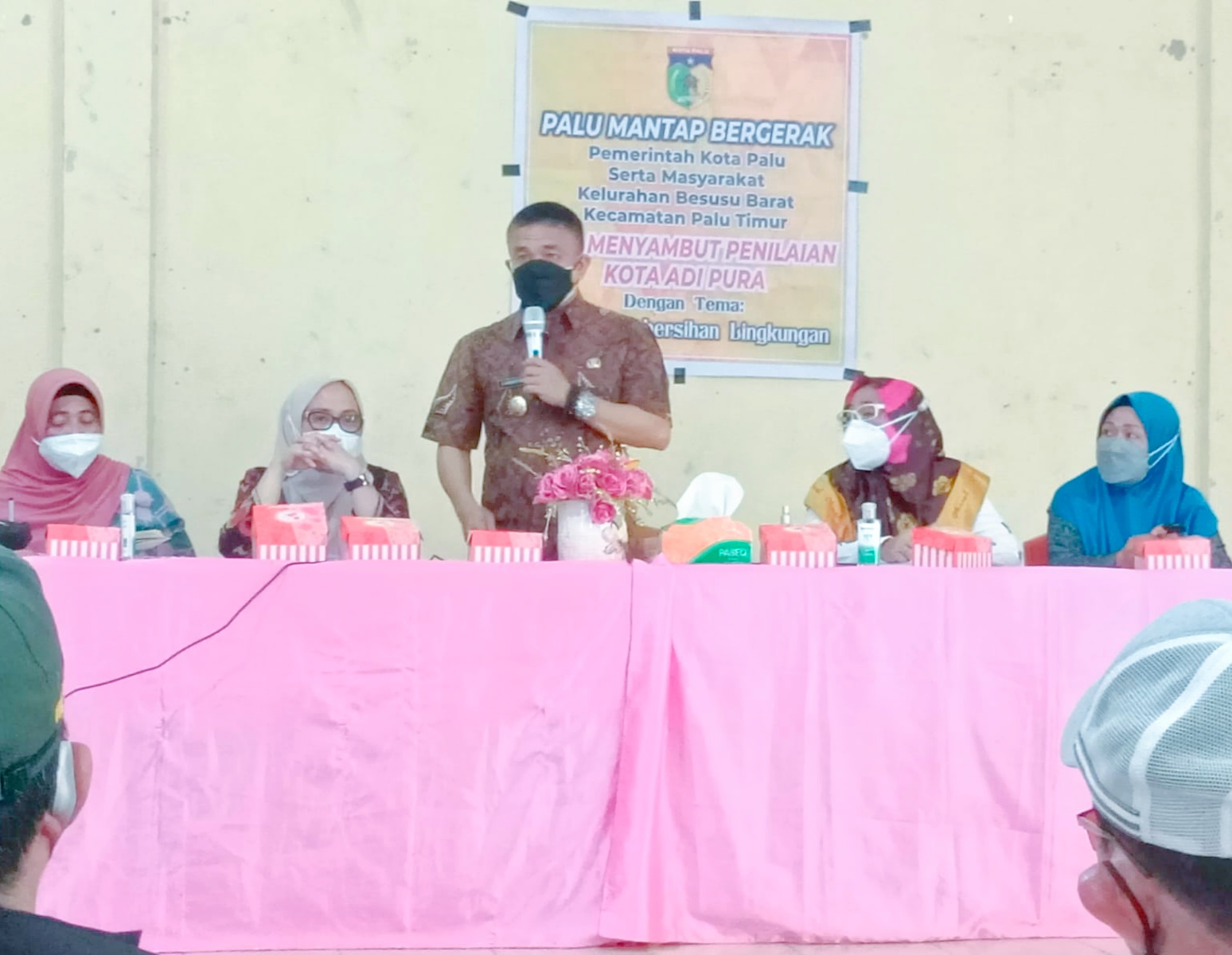Giat Mendampingi Wali Kota Palu Dalam Pertemuan Tatap Muka Dengan Lurah dan Ketua RT/RW Se-Kelurahan Besusu Barat, Jum