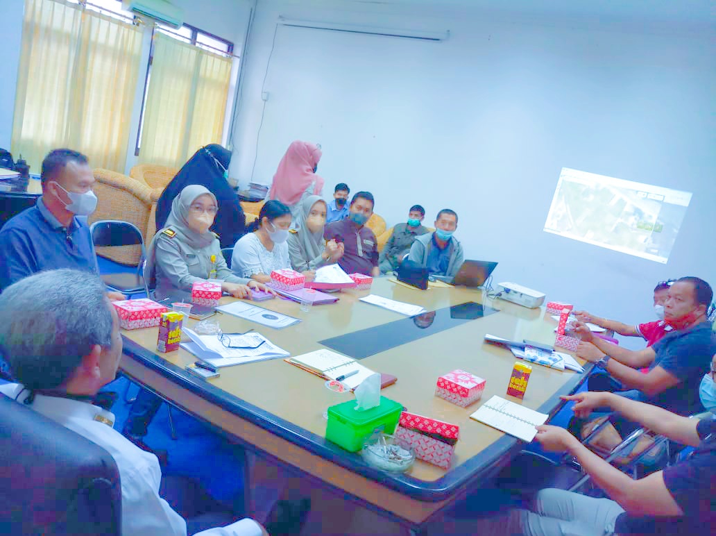 Rapat Membahas Penyelesaian Tanah Terletak di Lorong Senia Palu. ( 21 September 2021 )