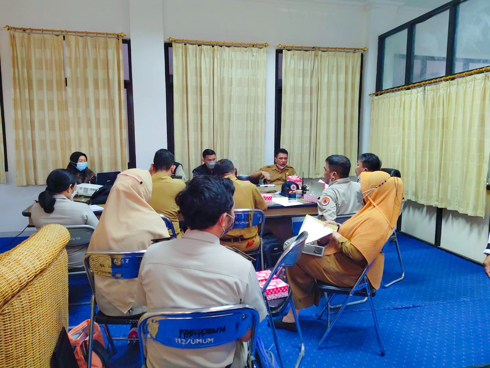 Rapat Pembahasan Penyelesaian HUNTAP PETOBO..Selasa, 28 September 2021 Setda Kota Palu.